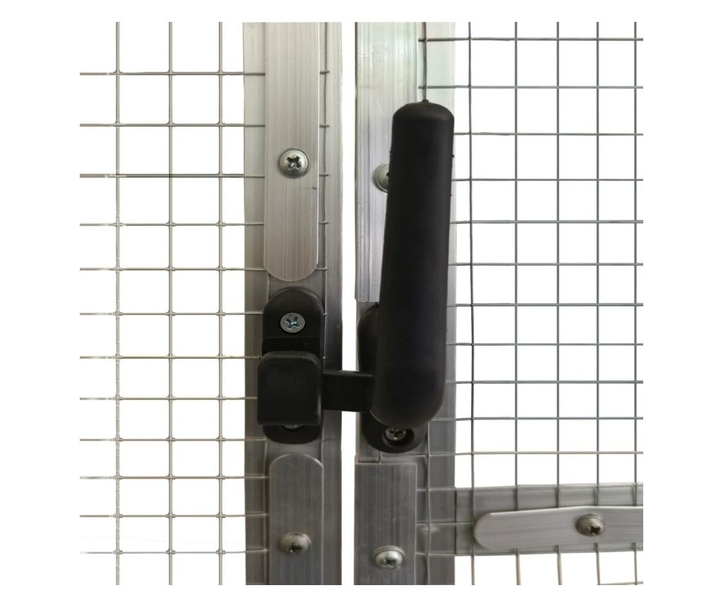 Ptičnica srebrna 1,79x4x1,85 m aluminij - 6