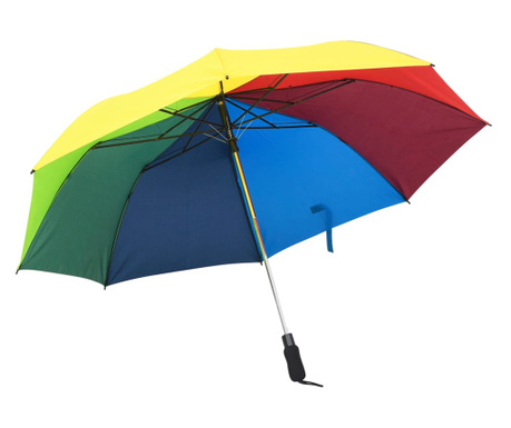 Umbrelă pliabilă automată, multicolor, 124 cm