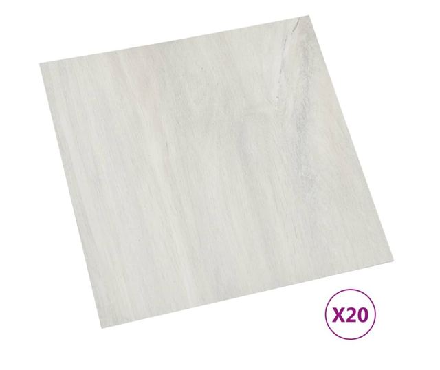 Plăci de pardoseală autoadezive, 20 buc., crem, PVC, 1,86 m²