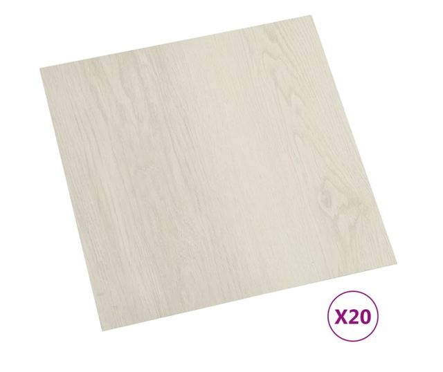 Plăci de pardoseală autoadezive, 20 buc., bej, PVC, 1,86 m²