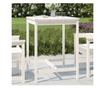 Stolik ogrodowy, biały, 82,5x82,5x110 cm, drewno sosnowe