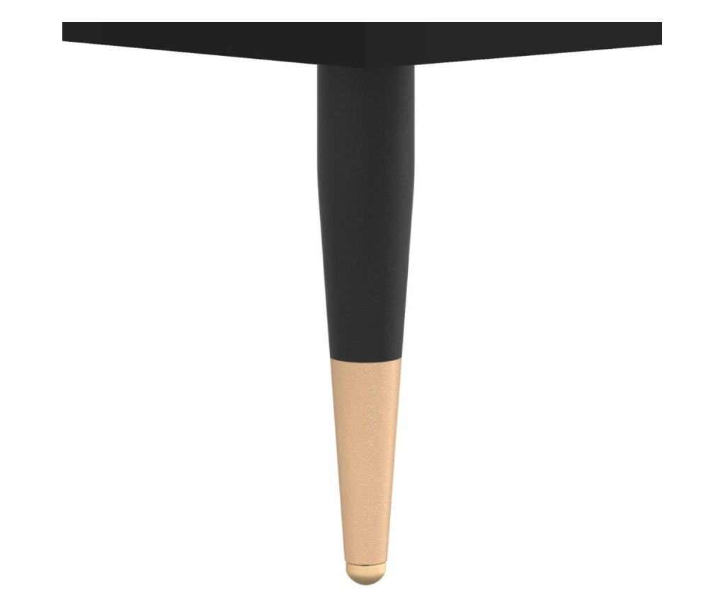 Visoka crna vitrina, 34,5x34x180 cm, obrađeno drvo - 12