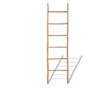 Scară din bambus cu 6 trepte