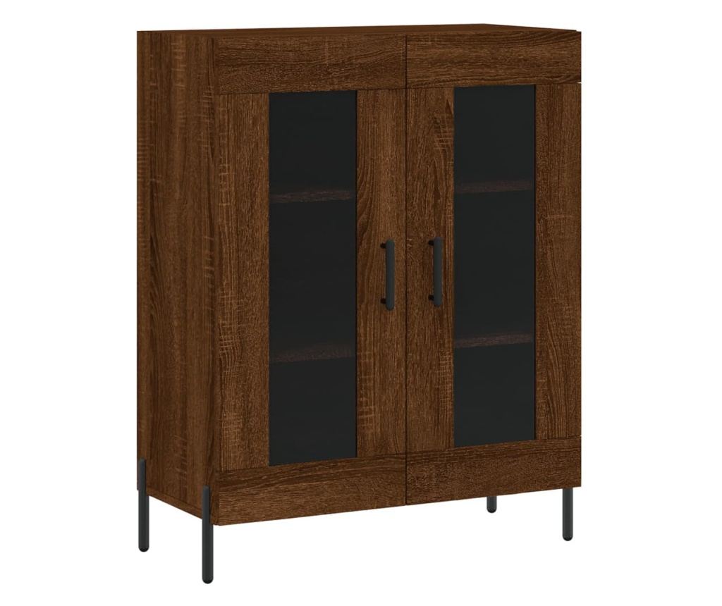 Visoka ormar, smeđi hrast, 69,5x34x180 cm, kompozitno drvo - 7