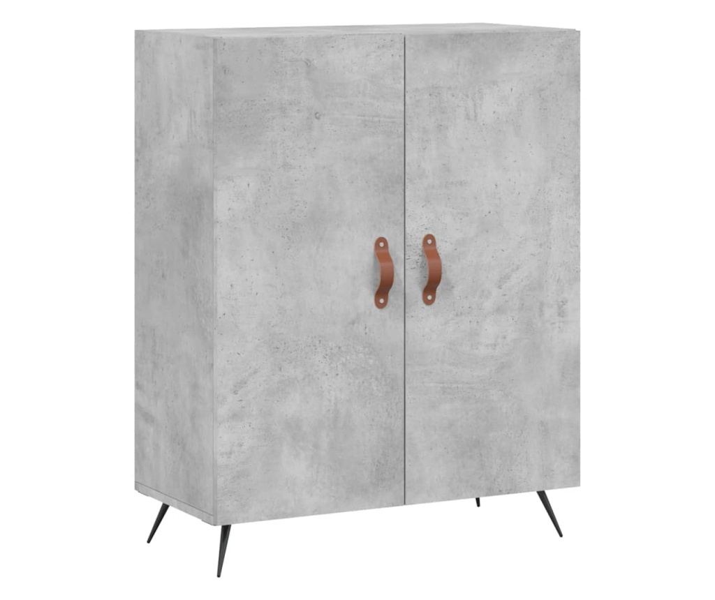 Visoka ormar, siva beton, 69,5x34x180, kompozitno drvo - 7