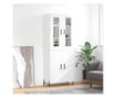 Visoka ormar, bijela visokog sjaja, 69,5x34x180 cm, kompozitno drvo thumbnail 1
