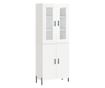 Visoka ormar, bijela visokog sjaja, 69,5x34x180 cm, kompozitno drvo thumbnail 2