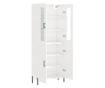 Visoka ormar, bijela visokog sjaja, 69,5x34x180 cm, kompozitno drvo thumbnail 4