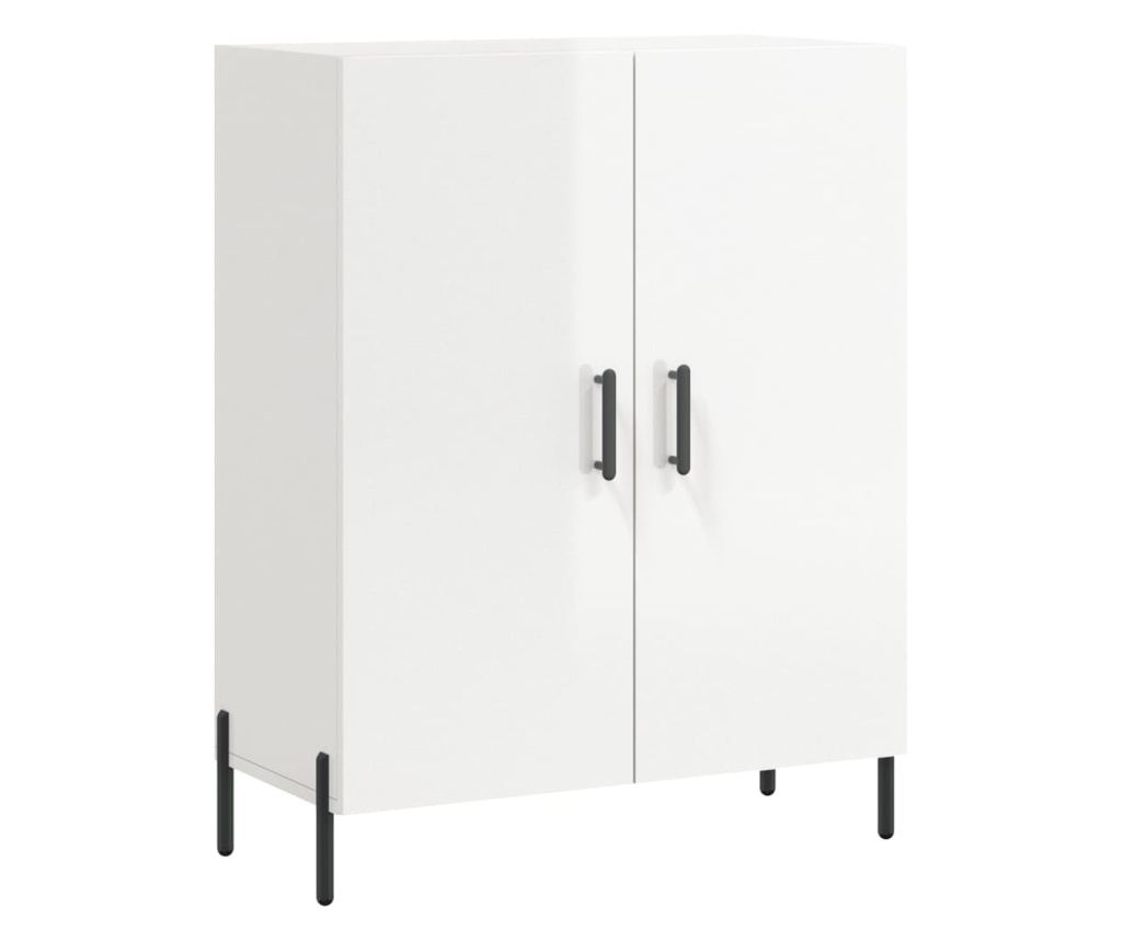 Visoka ormar, bijela visokog sjaja, 69,5x34x180 cm, kompozitno drvo - 7