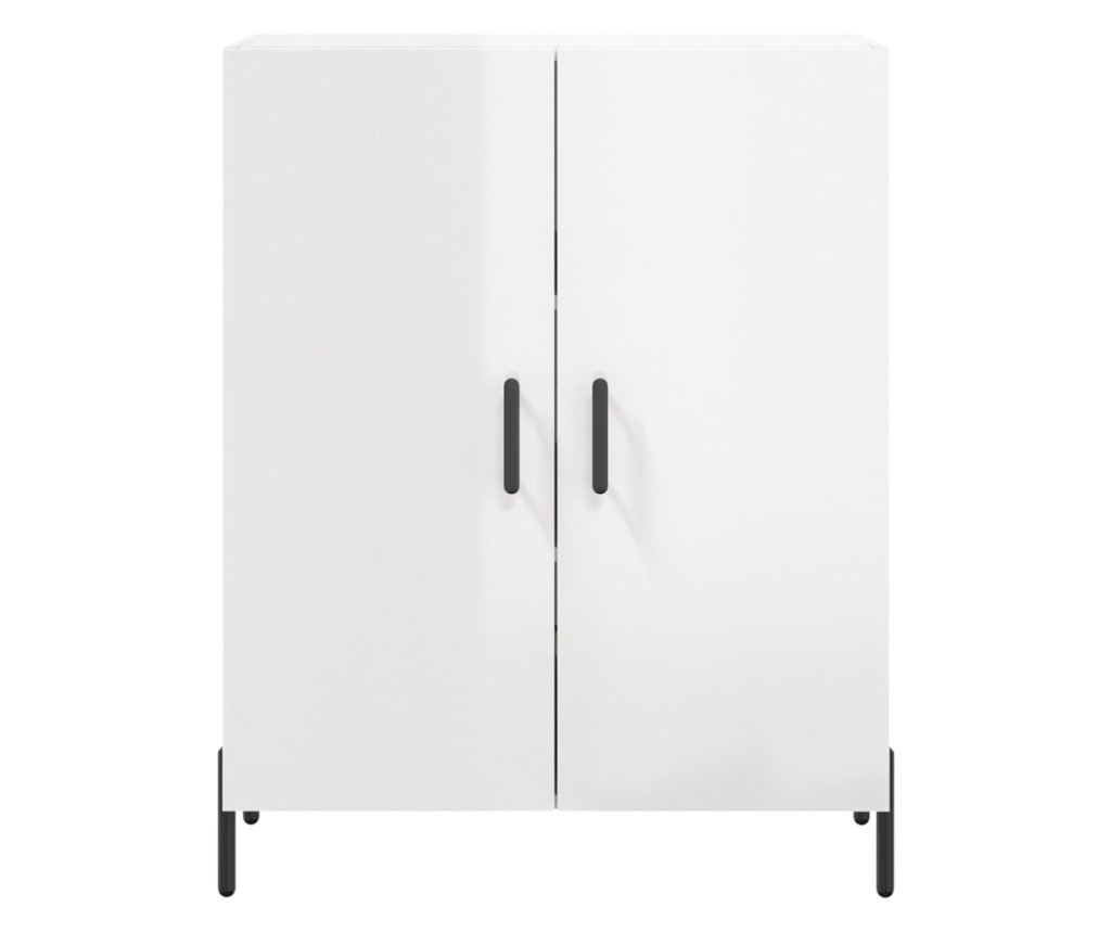 Visoka ormar, bijela visokog sjaja, 69,5x34x180 cm, kompozitno drvo - 8