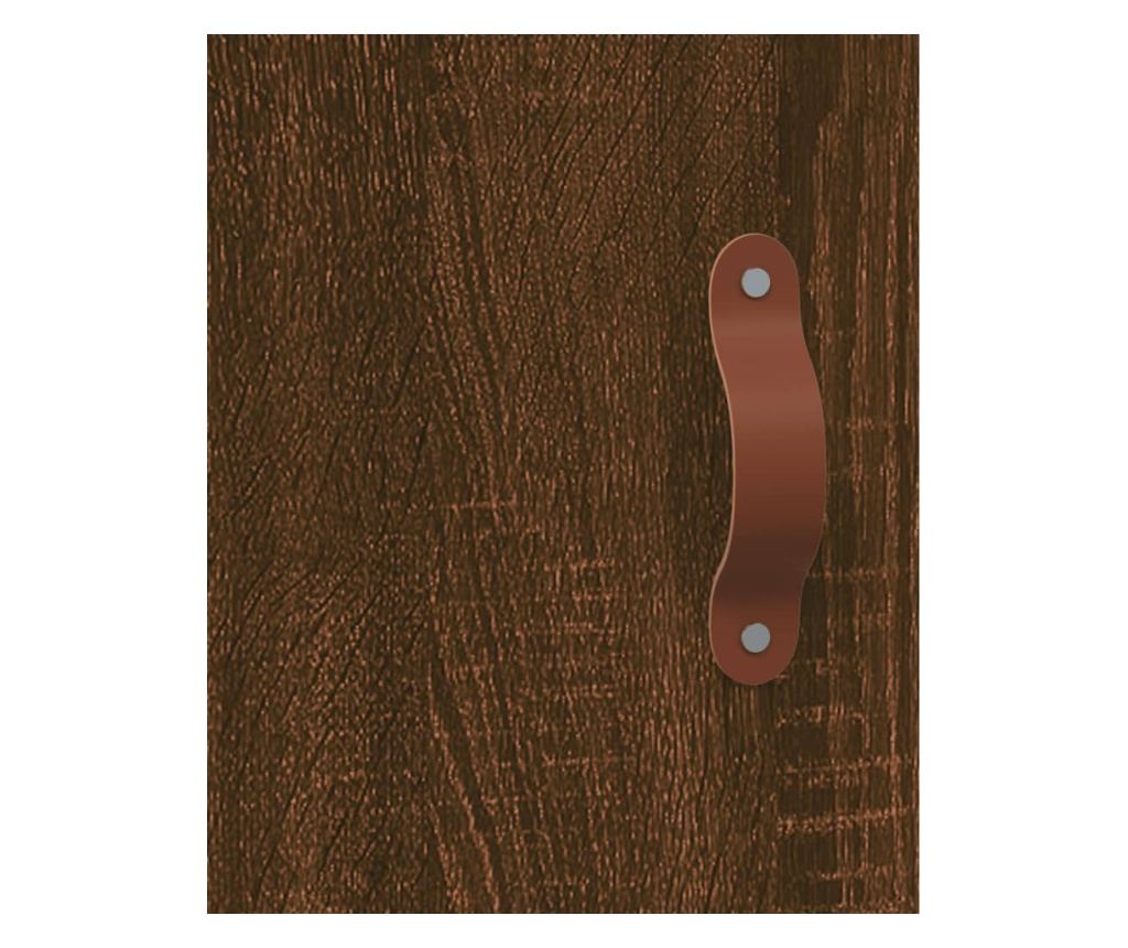 "Komoda, smeđi hrast, 69,5x34x90 cm, obrađeno drvo" - 10