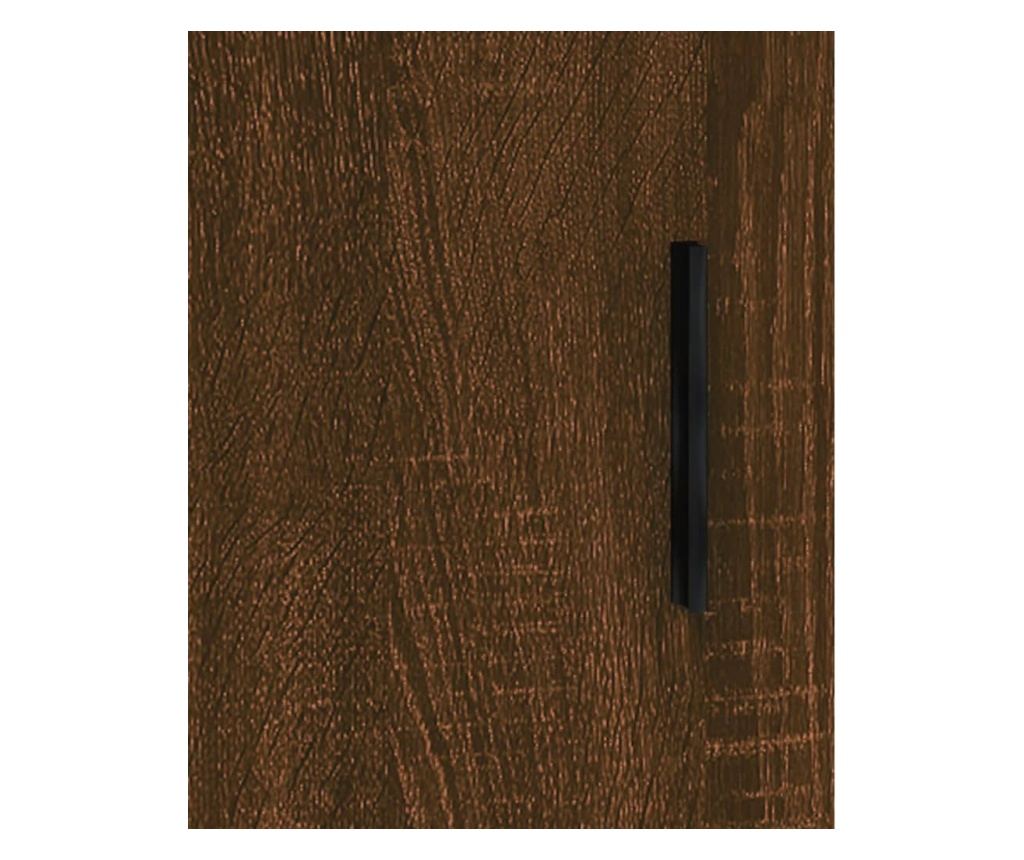 Komoda, smeđi hrast, 69,5x34x90 cm, konstruirano drvo - 10