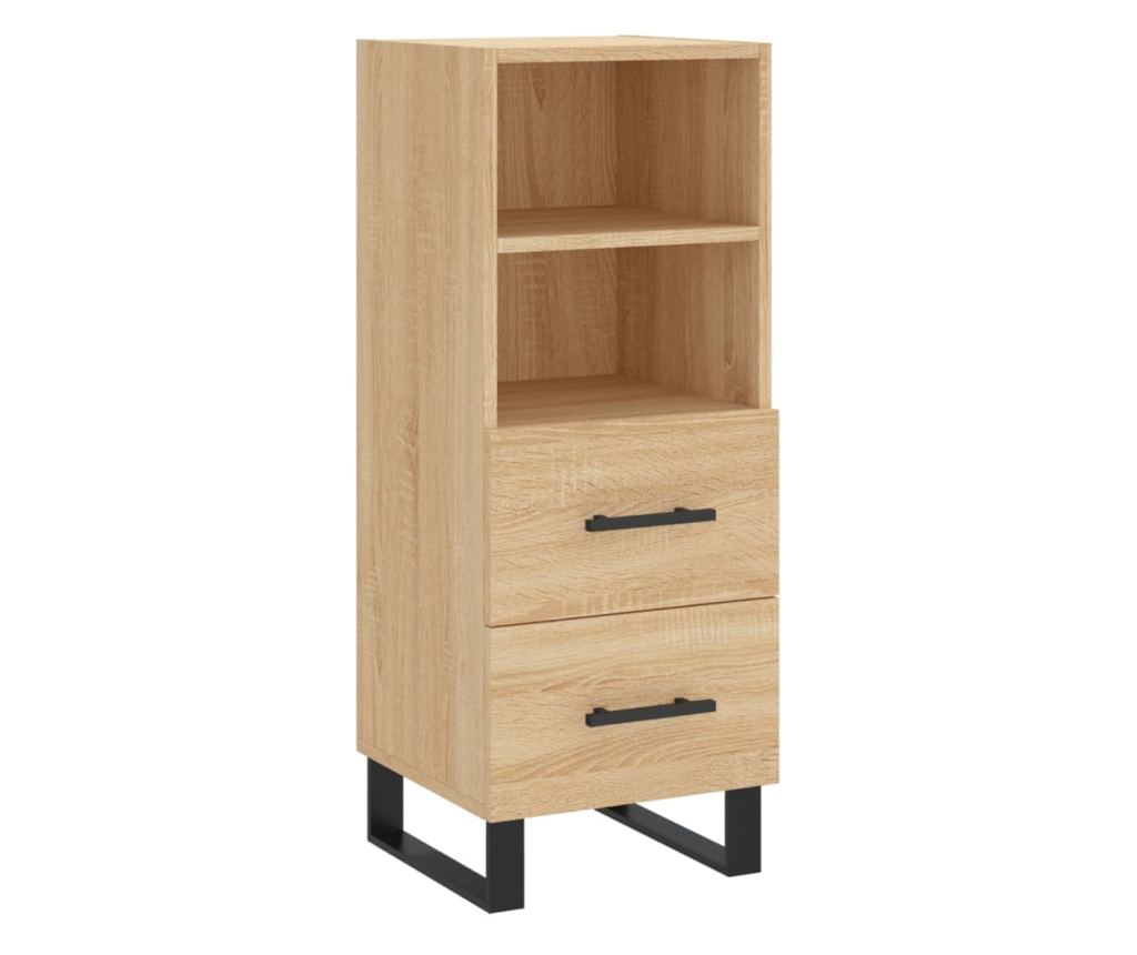 Komoda, hrast sonoma, 34,5x34x90 cm, kompozitno drvo - 2