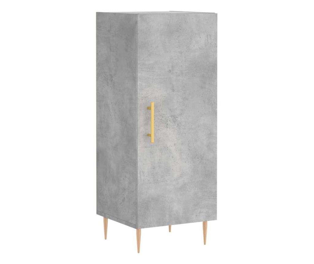 Ormarić, betonsko siva, 34,5x34x90 cm, kompozitno drvo - 2