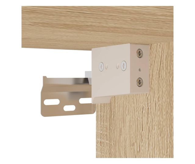 Висок шкаф, дъб сонома, 69,5x34x180 см, инженерно дърво