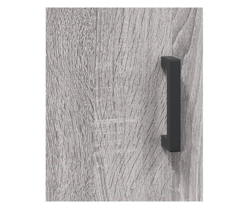 Visoka ormar, siva sonoma, 69,5x34x180 cm, kompozitno drvo - 10