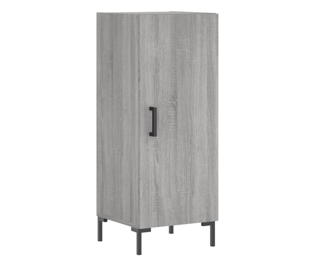 Komoda, siva sonoma, 34,5x34x90 cm, kompozitno drvo - 2