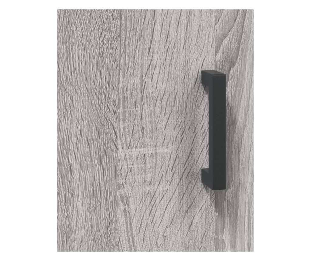 Visoka ormar, siva sonoma, 69,5x34x180 cm, kompozitno drvo - 10