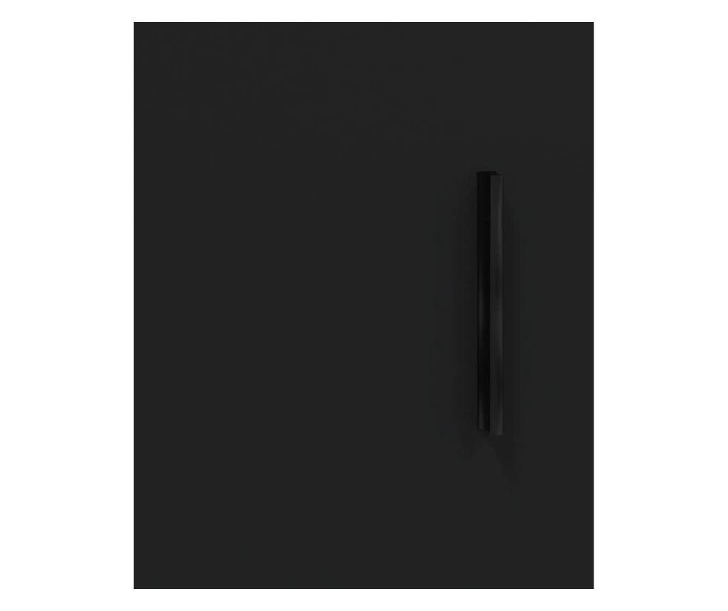 Visoka crna komoda, 69,5x34x180 cm, kompozitno drvo - 10