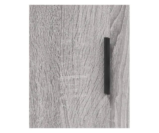 Висок шкаф, сив сонома, 69,5x34x180 см, инженерно дърво