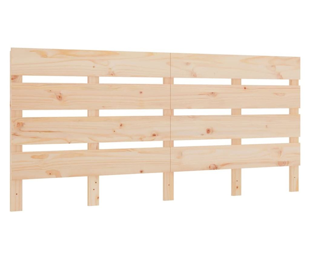 Табла за легло, 140x3x80 см, масивна борова дървесина - 2