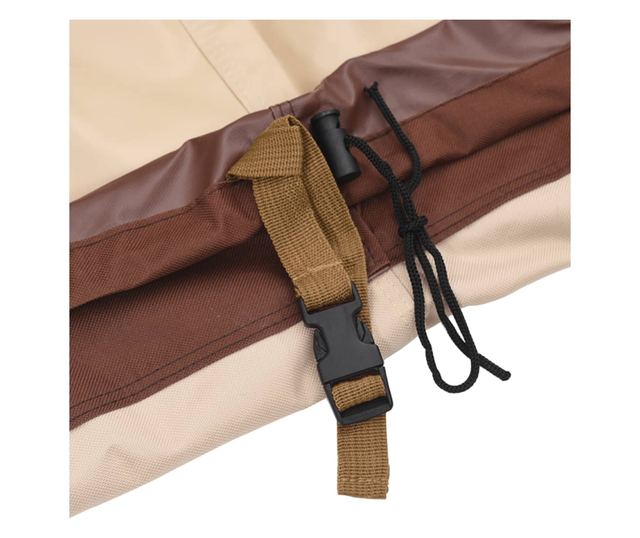 Покривала за градински мебели 2 бр Ø 244x71 см 600D Оксфорд