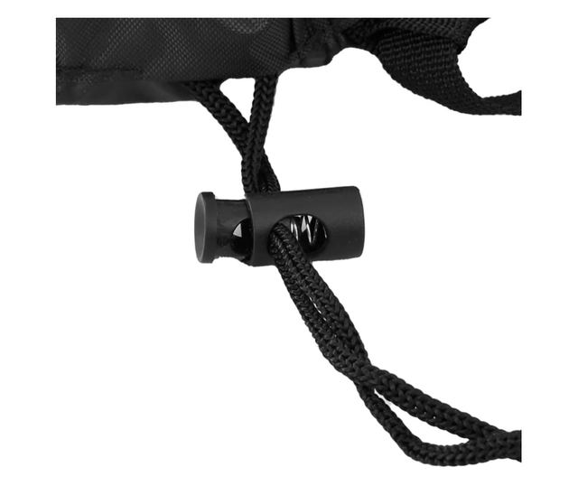 fekete 420D vízálló kerti bútorhuzat 135 x 135 x 90 cm