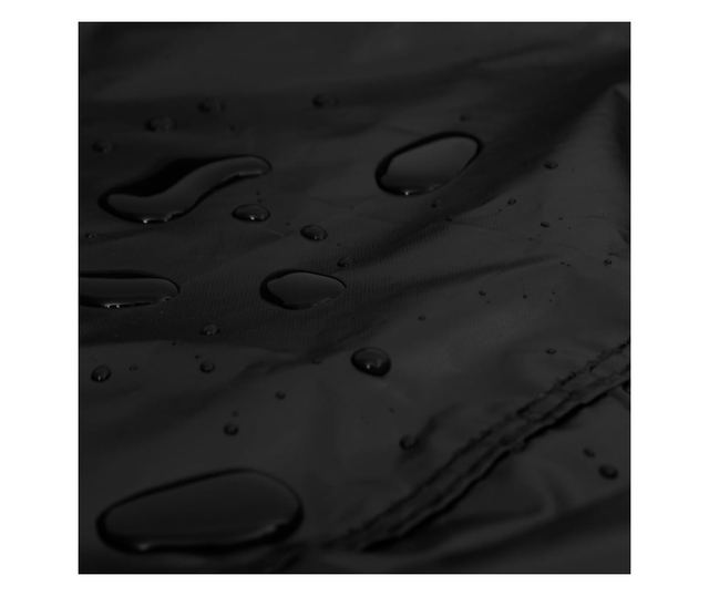 fekete 420D vízálló kerti bútorhuzat 135 x 135 x 90 cm