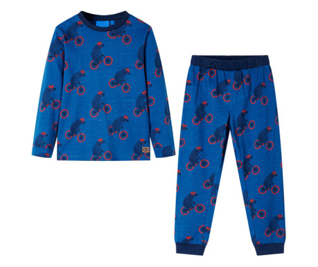 Pijamale de copii cu mâneci lungi petrol 104