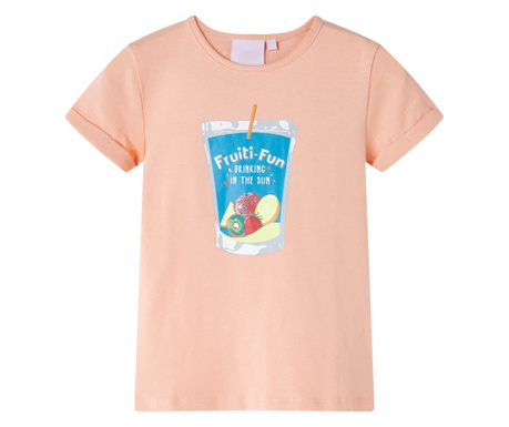 Tricou pentru copii, portocaliu deschis, 128