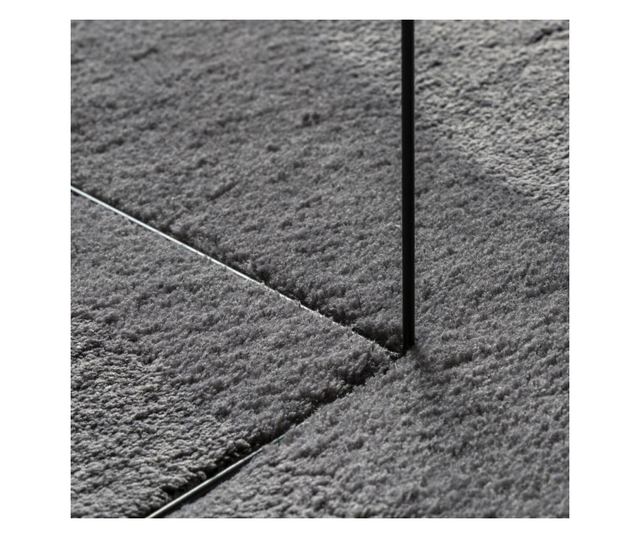 HUARTE antracit rövid szálú puha és mosható szőnyeg 140x200 cm