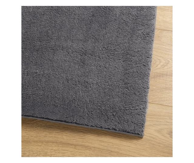 HUARTE antracit rövid szálú puha és mosható szőnyeg 160x230 cm