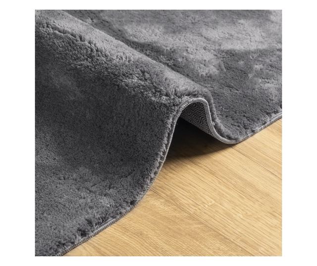 HUARTE antracit rövid szálú puha és mosható szőnyeg 160x230 cm