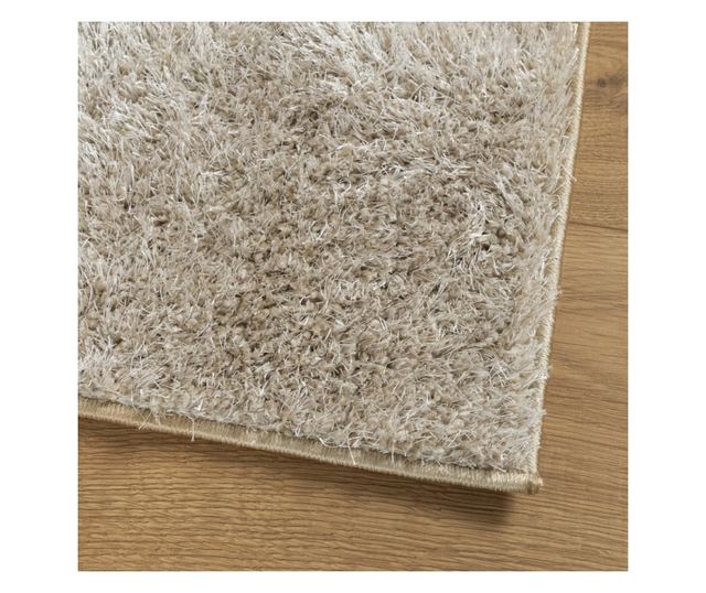 ISTAN bézs hosszú szálú fényes szőnyeg 240 x 340 cm