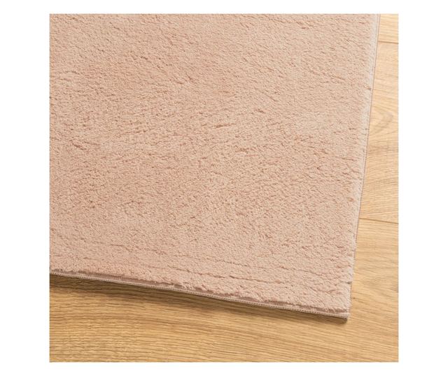 HUARTE púderszínű rövid szálú puha és mosható szőnyeg 100x200cm