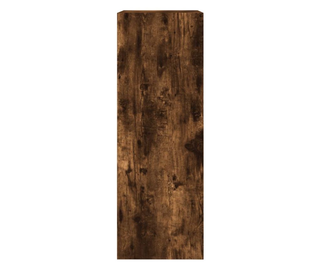 Шкаф за обувки, опушен дъб, 60x34x96,5 см, инженерно дърво - 6