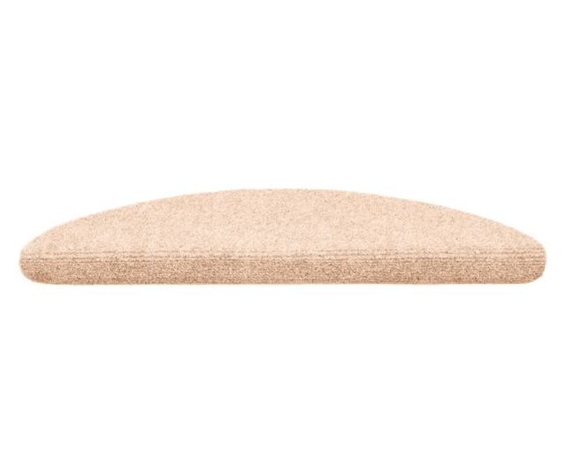 vidaXL Covorașe autocolante de scări, 15 buc, 56x17x3 cm, cremă