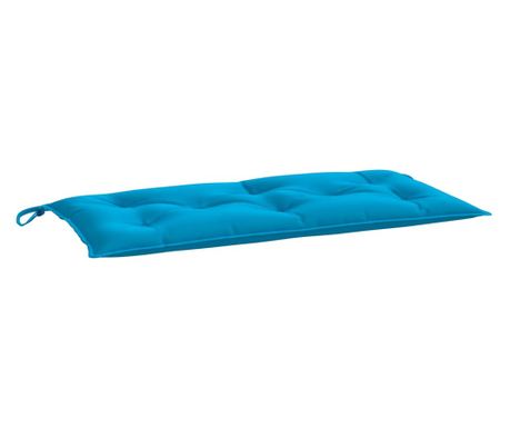 Възглавница за пейка светлосиня 110x50x7 см оксфорд плат