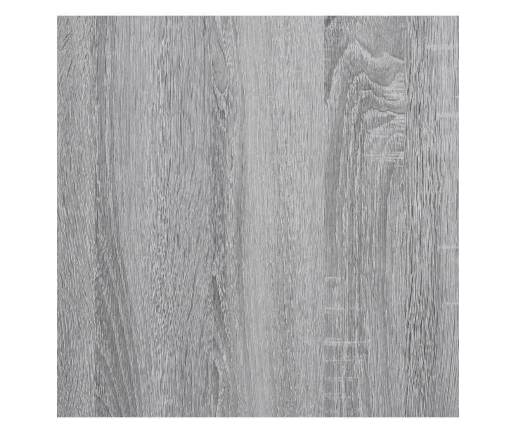 Ъглов шкаф, сонома сиво, 33x33x100 см, композитно дърво - 7