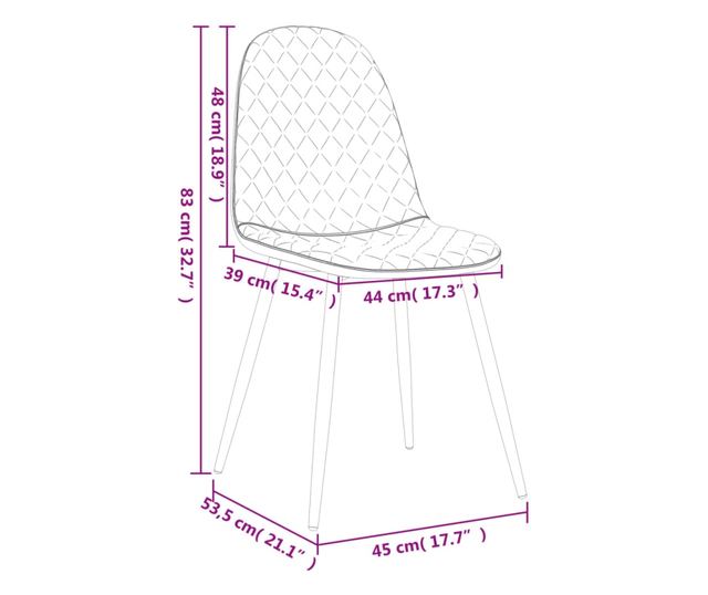 Kuhinjski stoli, 2 kosa, črni, žamet