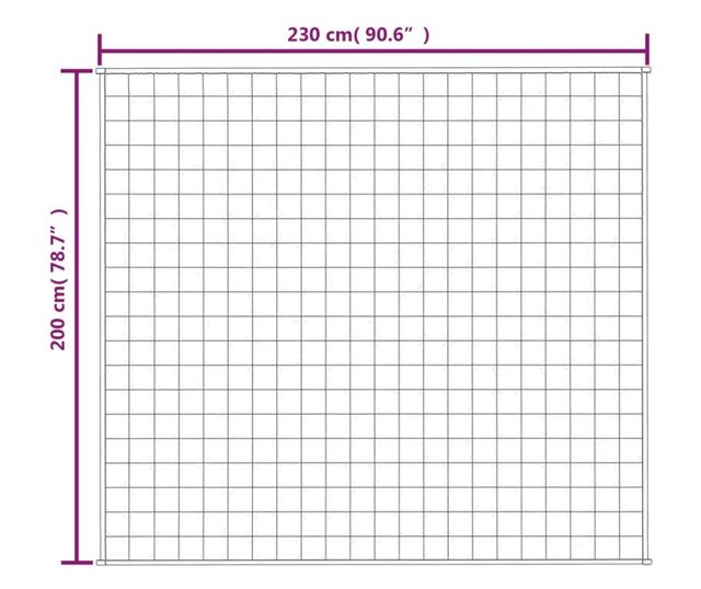 Утежечено одеяло, синьо, 200x230 см, 13 кг, текстилен материал