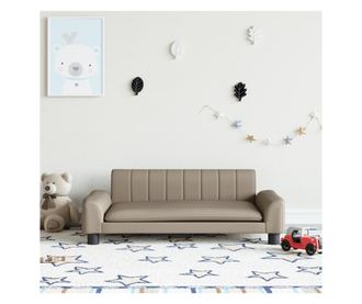 Dječja sofa, cappuccino, 90x53x30 cm, eko koža