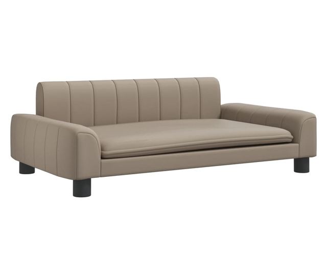 Dječja sofa, cappuccino, 90x53x30 cm, eko koža