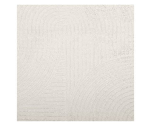 IZA krémszínű rövid szálú skandináv stílusú szőnyeg Ø 160 cm