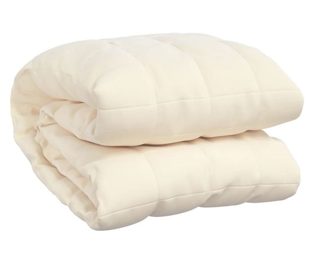 Teška deka, svijetla krem, 200x220 cm, 13 kg, tekstilni materijal