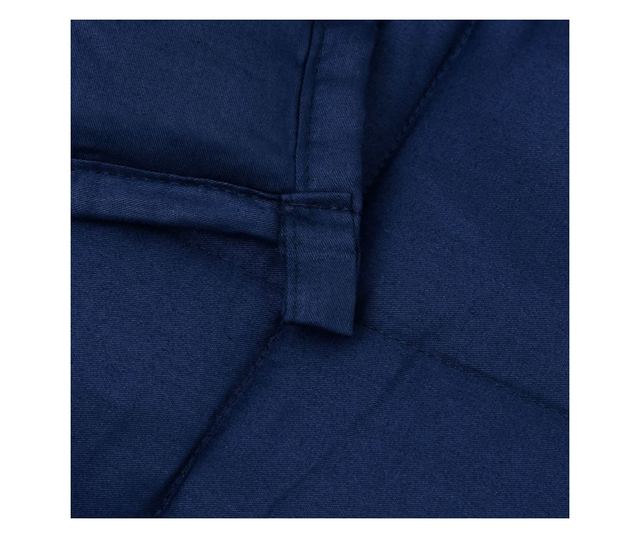 Pătură grea, albastru, 152x203 cm, 11 kg, textil