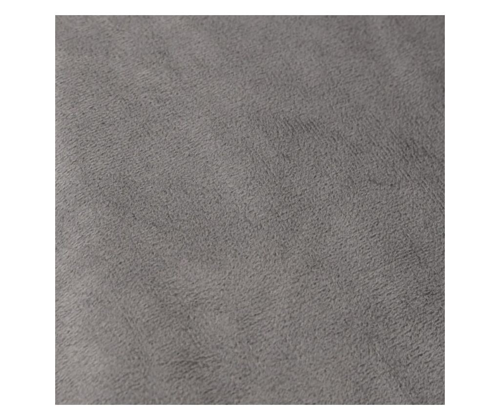 Утеждо одеяло с калъф, сиво, 200x220 см, 13 кг, текстилен материал - 4