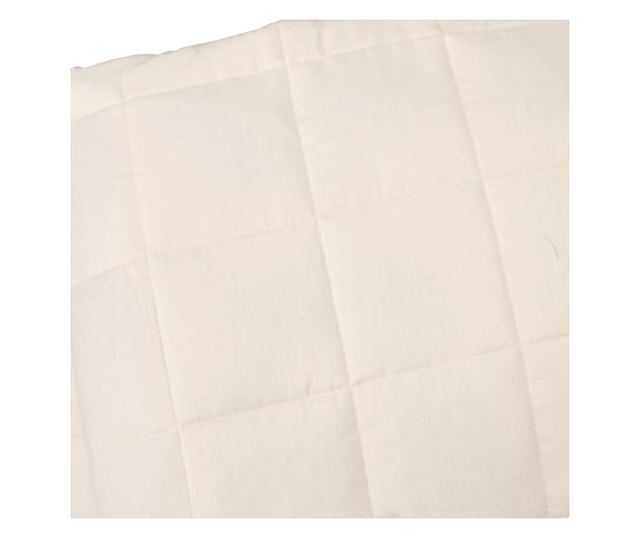 Претеглено одеяло, светло кремаво, 122x183 см, 9 кг, текстил