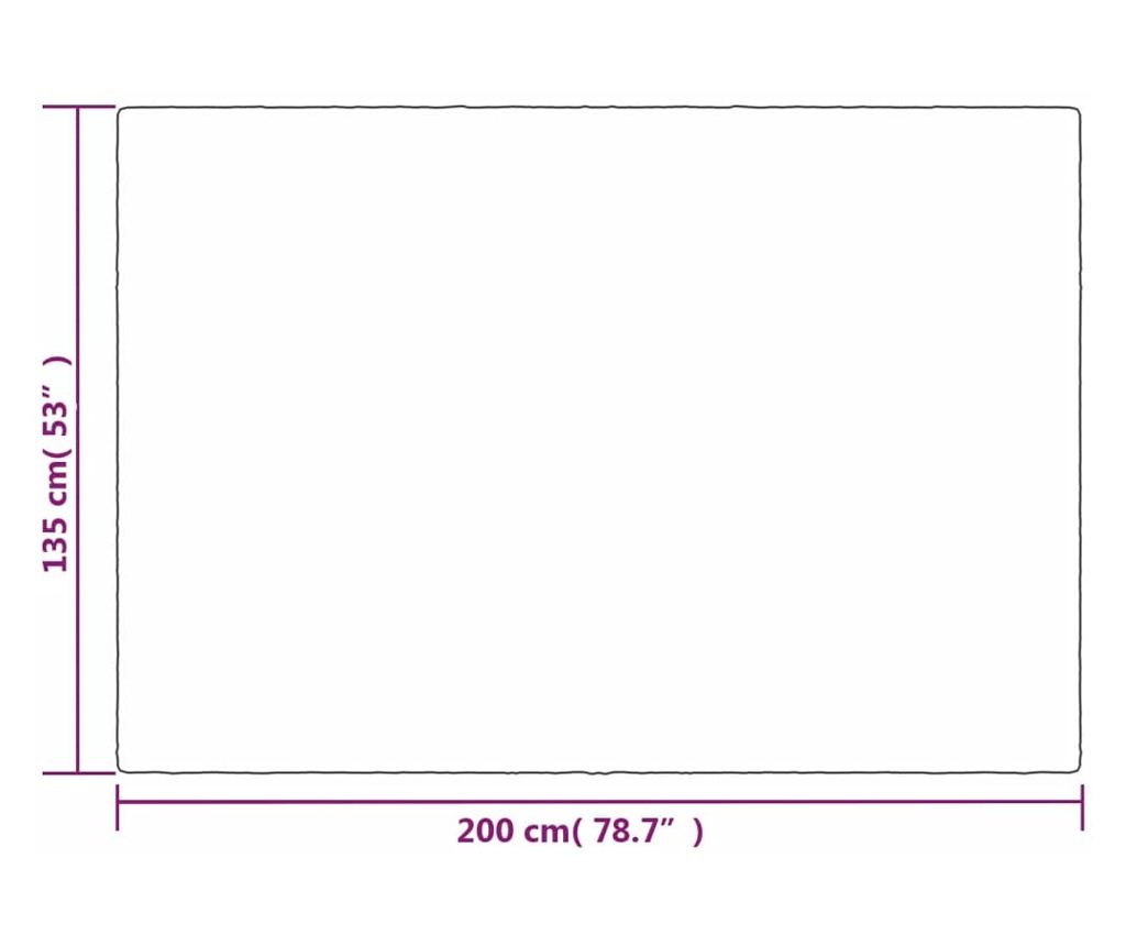 Утежевлено одеяло с калъф, сиво, 135x200 см, 10 кг, текстилен материал - 6