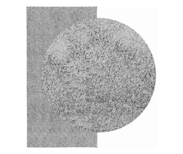 PAMPLONA szürke magas szálú bolyhos modern szőnyeg 100 x 200 cm